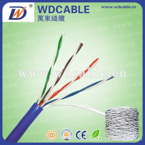 fluke test CU/CCA/CCS 24awg 305m roll 4p utp cat5 cable cheap cat5 cable